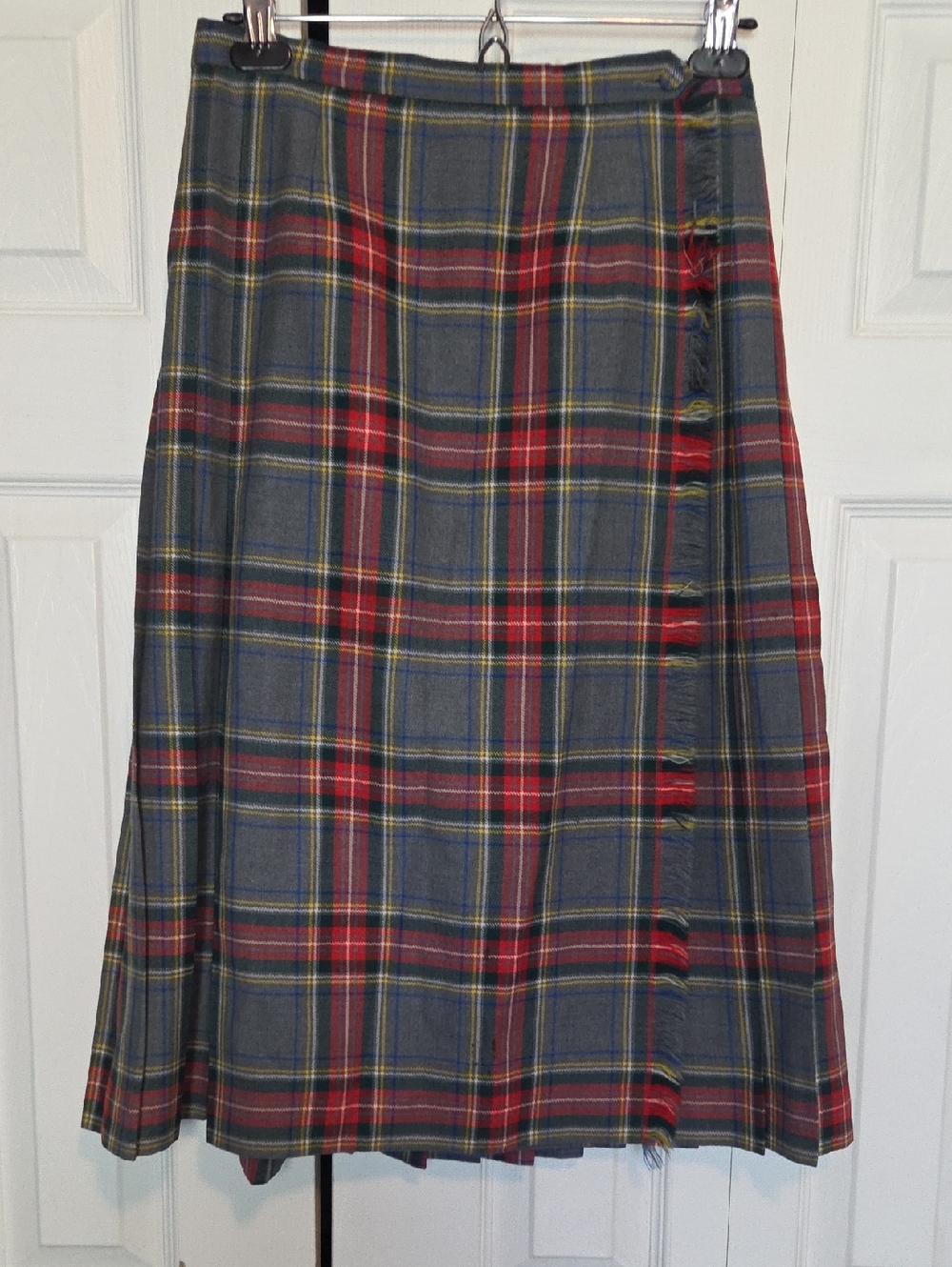 Plaid Kilt Grey Stewart Clan 28" Waist